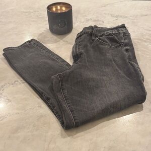 Express Women's High Rise Jeans in Washed Black